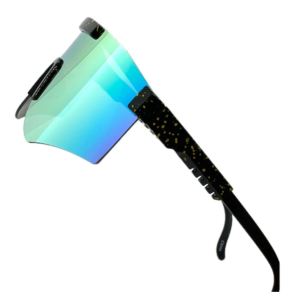 Women Sunglasses Mirrored Visor Cyclops Futuristic‎ Rave Party Sunglasses Lentes